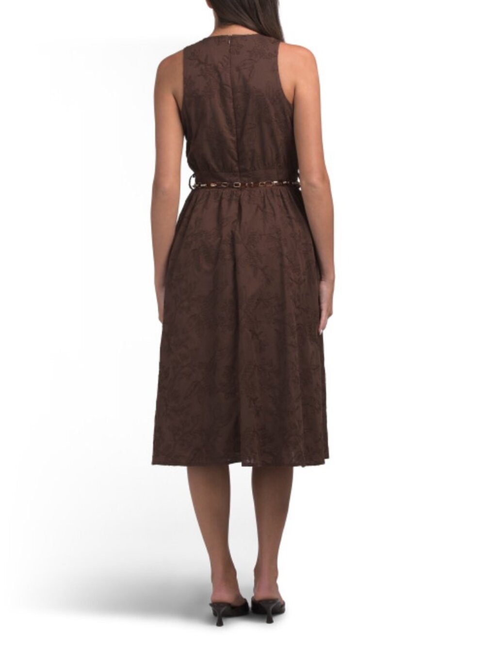 BADGLEY MISCHKA Rope Belt Textured Maxi Dress - Picture 2 of 2